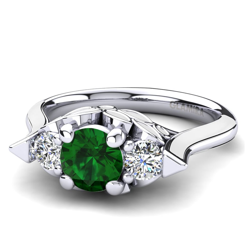 Emerald Engagement Ring Guendalina