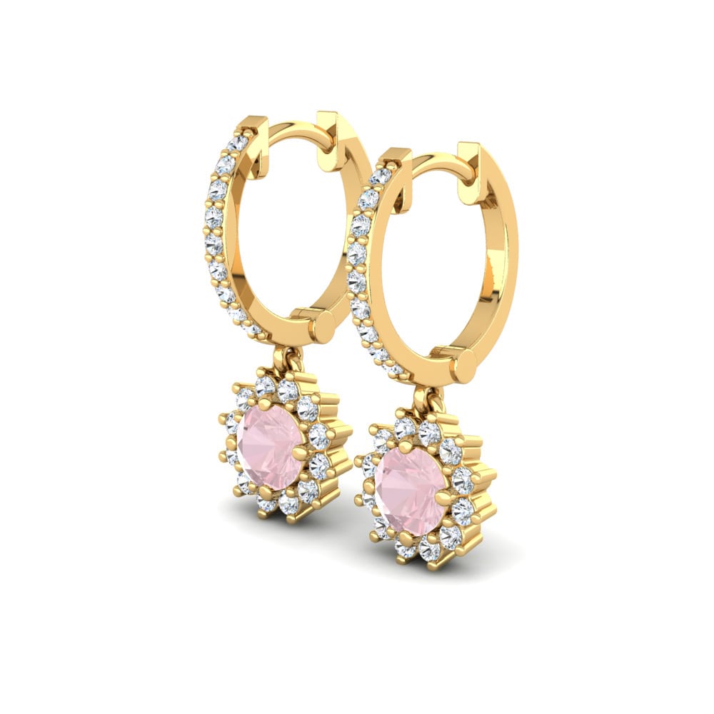 Rose Quartz Women's Earring Lucille