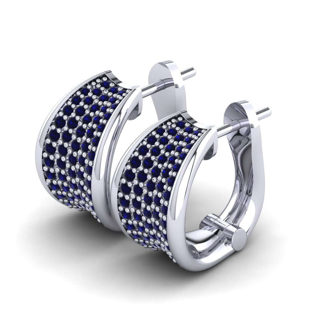 Đá Zirconia Xanh Lam Bông tai nữ Taylor