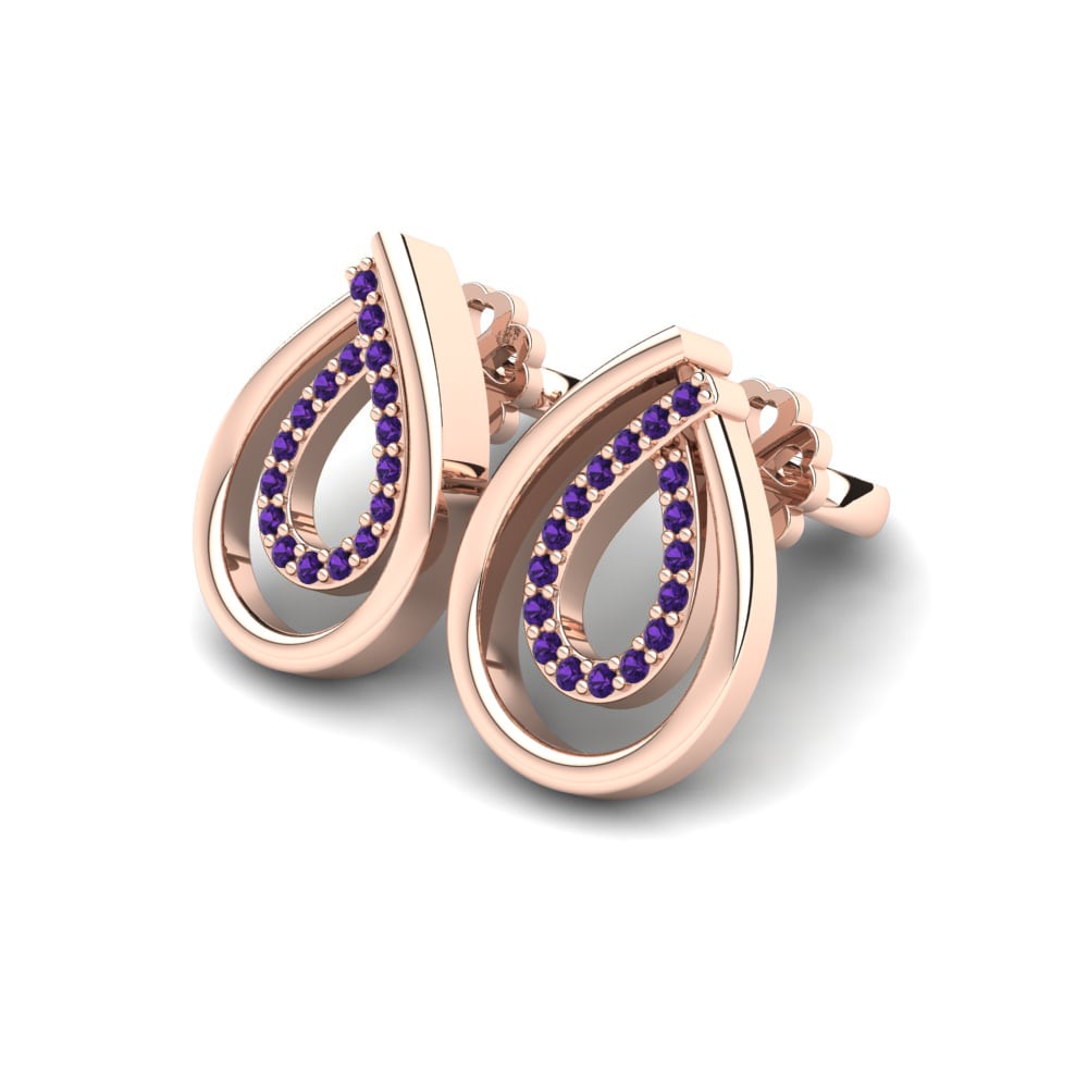Amethyst Damen ohrring Laetitia