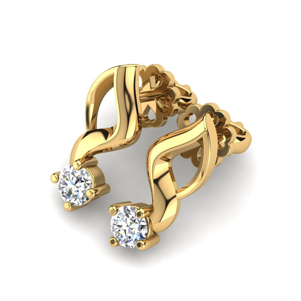 18ct Yellow Gold Women's Earring Paolina