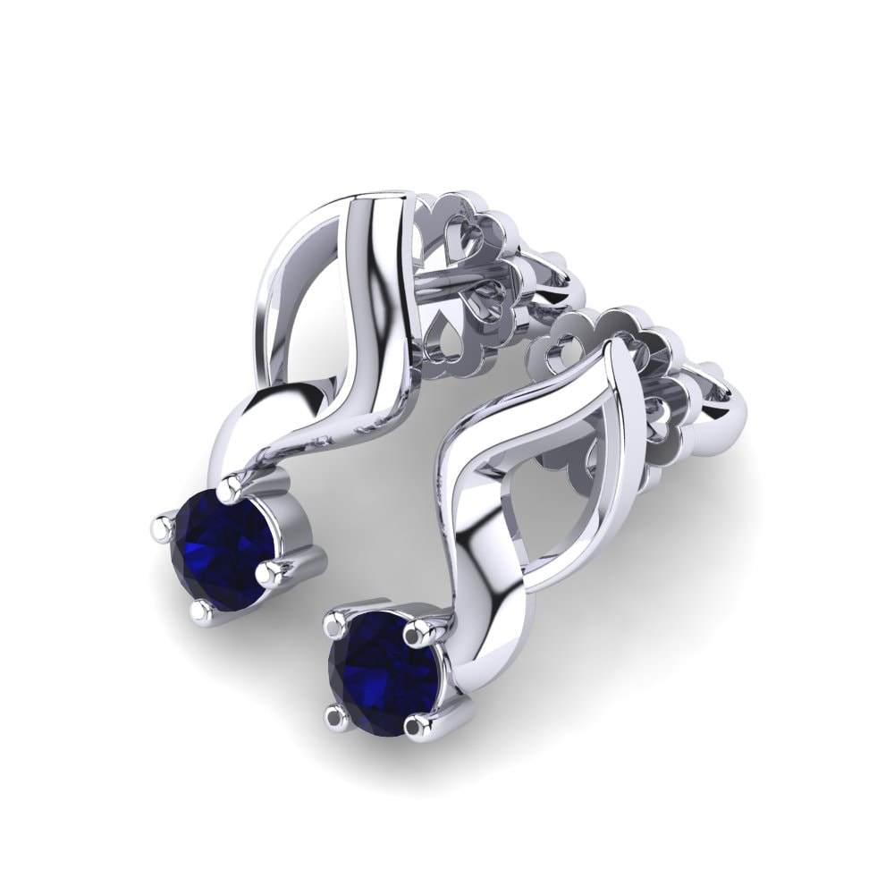 Dark Blue Zirconia Women's Earring Paolina