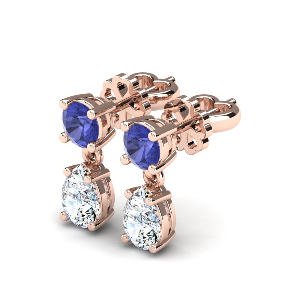 18ct Rose Gold Women's Earring Rossella