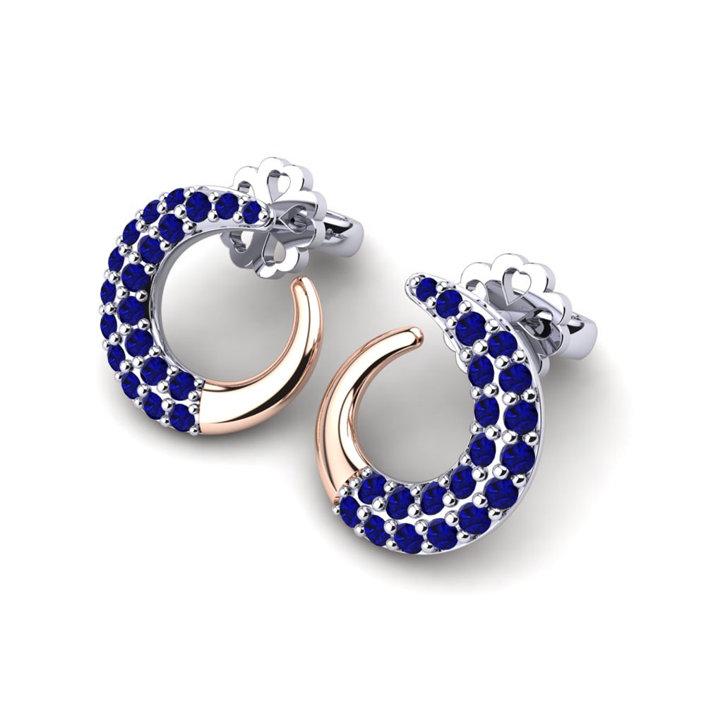18ct White & Rose Gold Women's Earring Rosaria