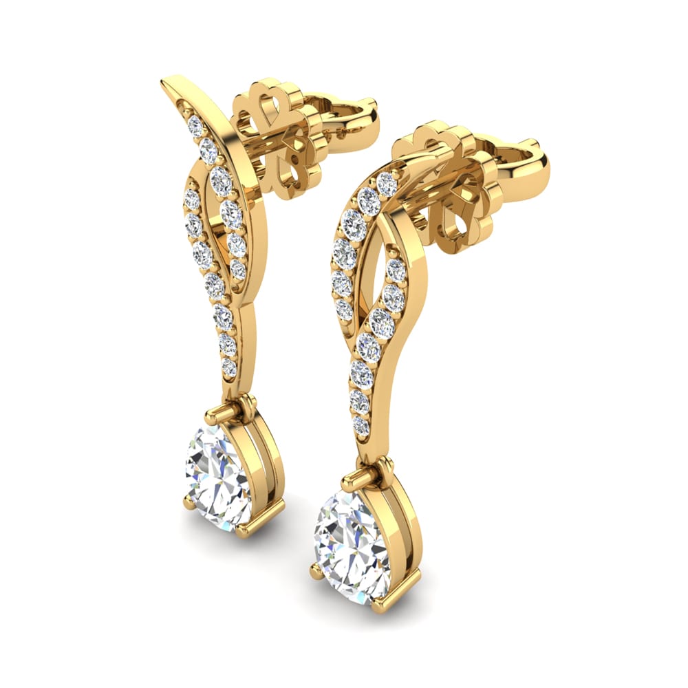 Pear Moissanite Women's Earring Norma