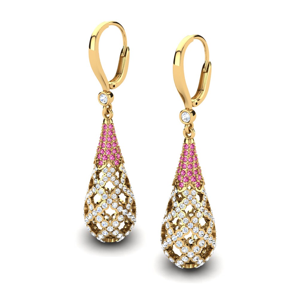 Pink Tourmaline Women's Earring Riccarda