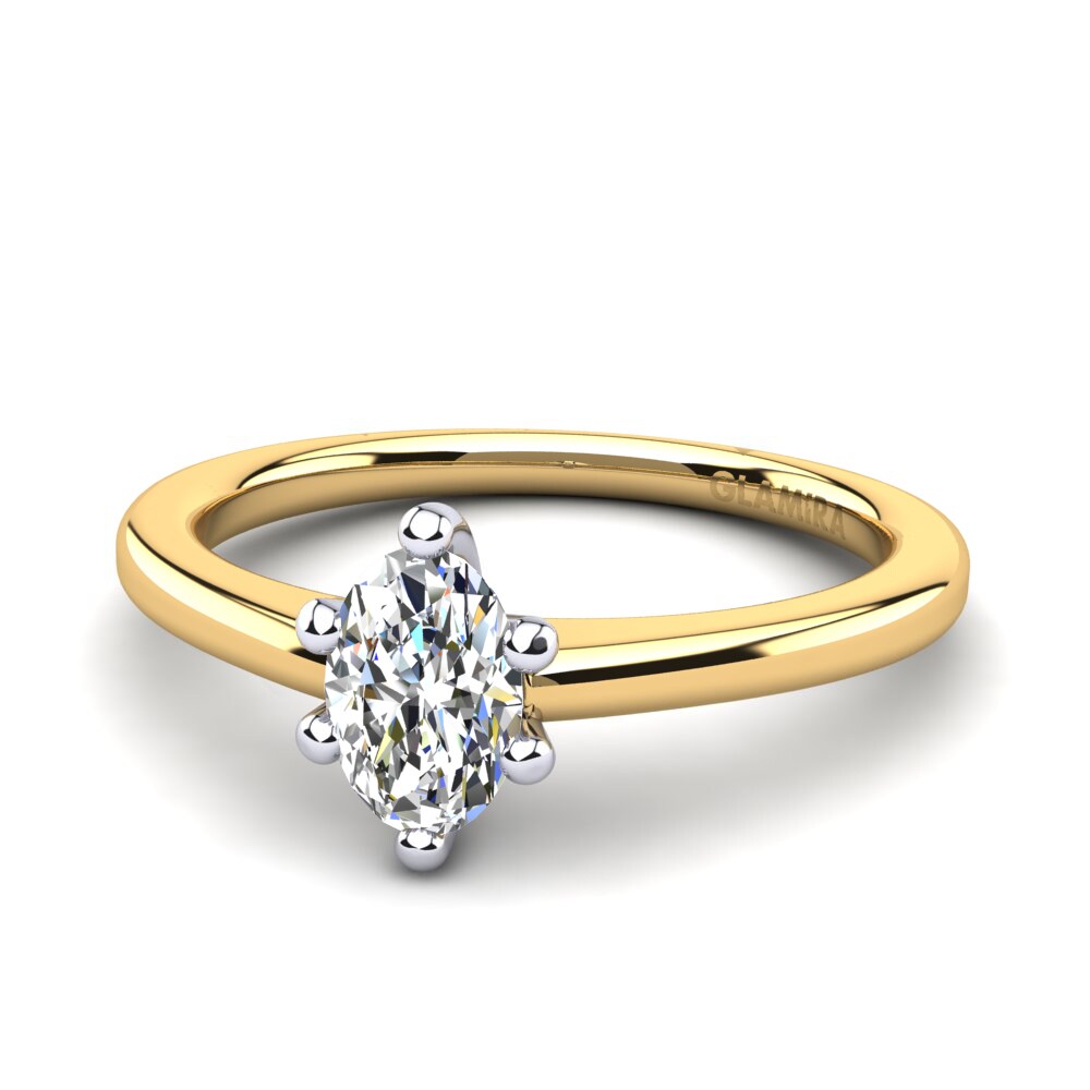 14k Yellow & White Gold Women's Ring Egidia