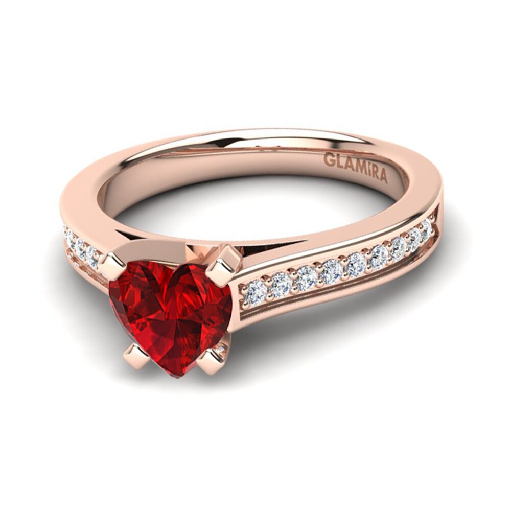Circonita Roja Anillo de compromiso Egista