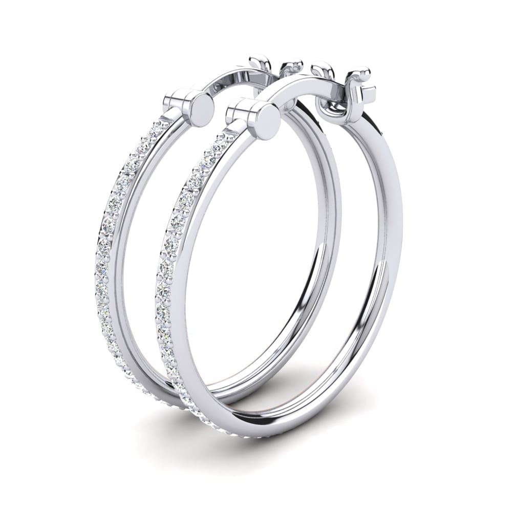 Moissanite Dames Oorbellen Elgia 18 mm
