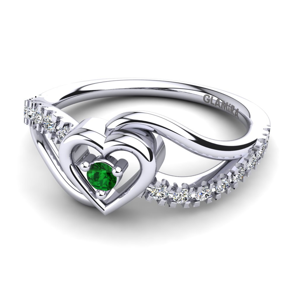 Zircone Verde Anello Eliana