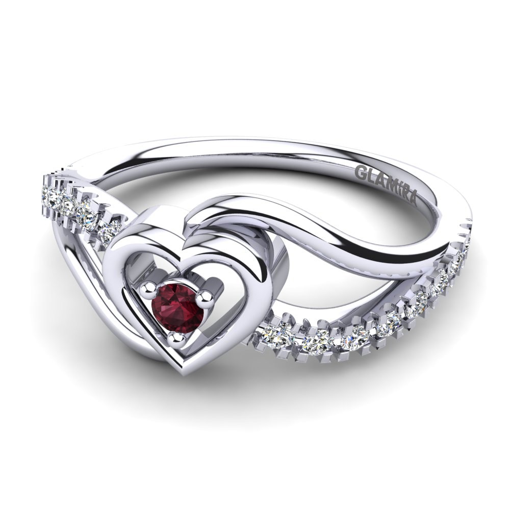 Garnet Ring Eliana