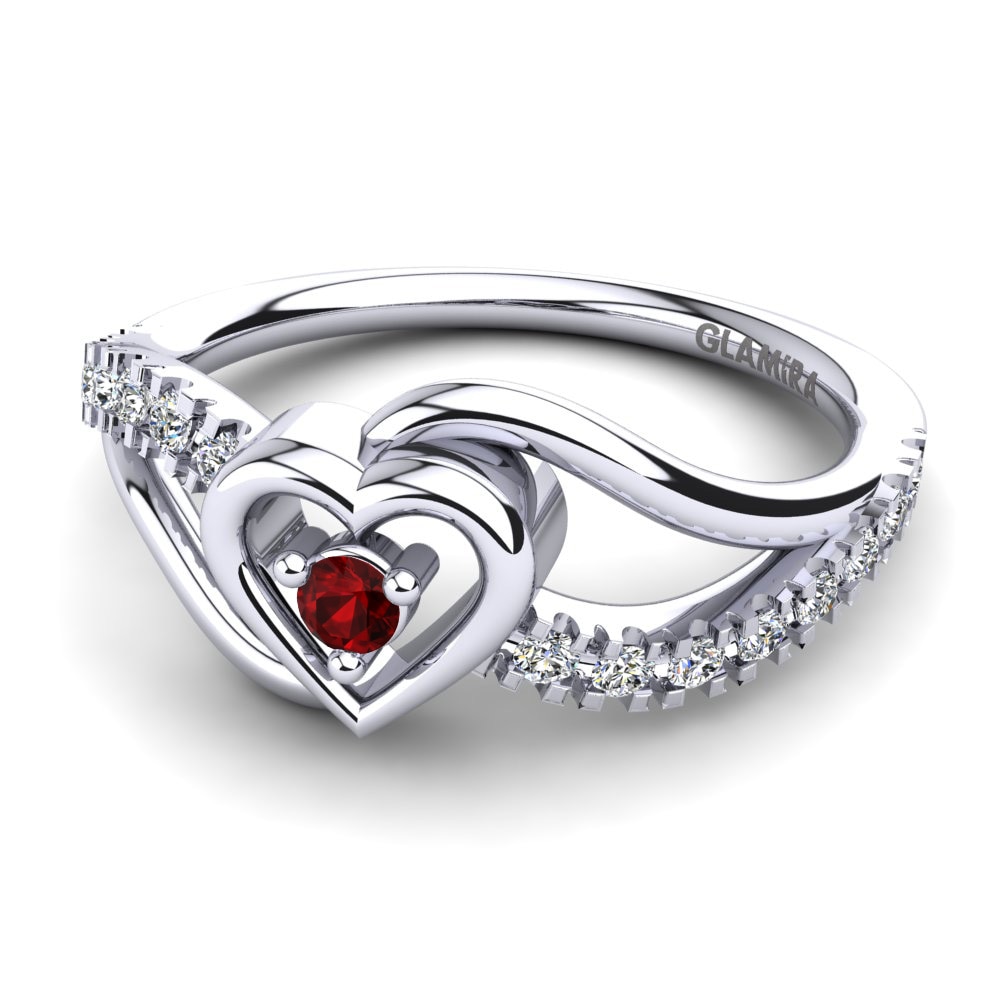 Circonita Roja Anillo Eliana