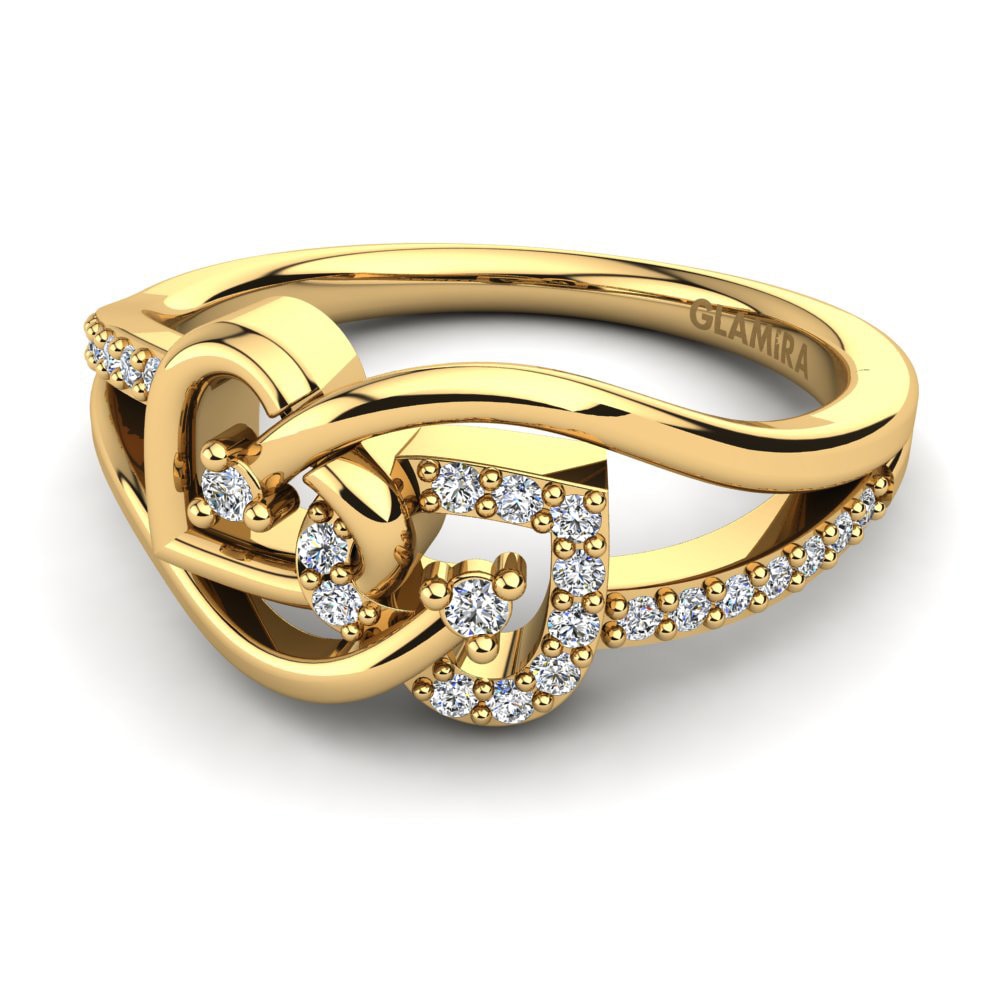 18k Yellow Gold Ring Elicia