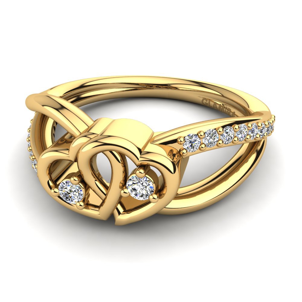 Oro Giallo 585 Anello Ellamay