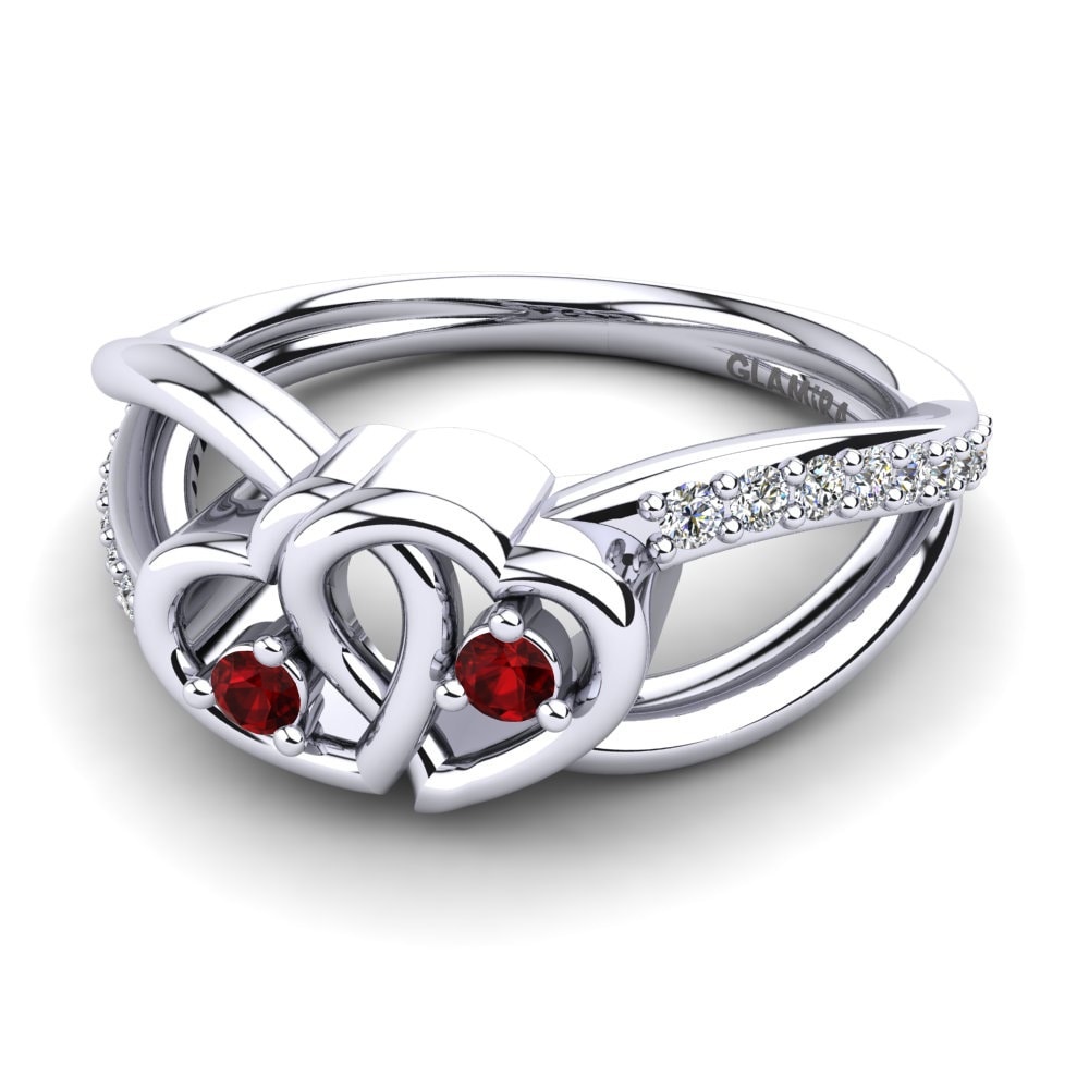 Circonita Roja Anillo Ellamay