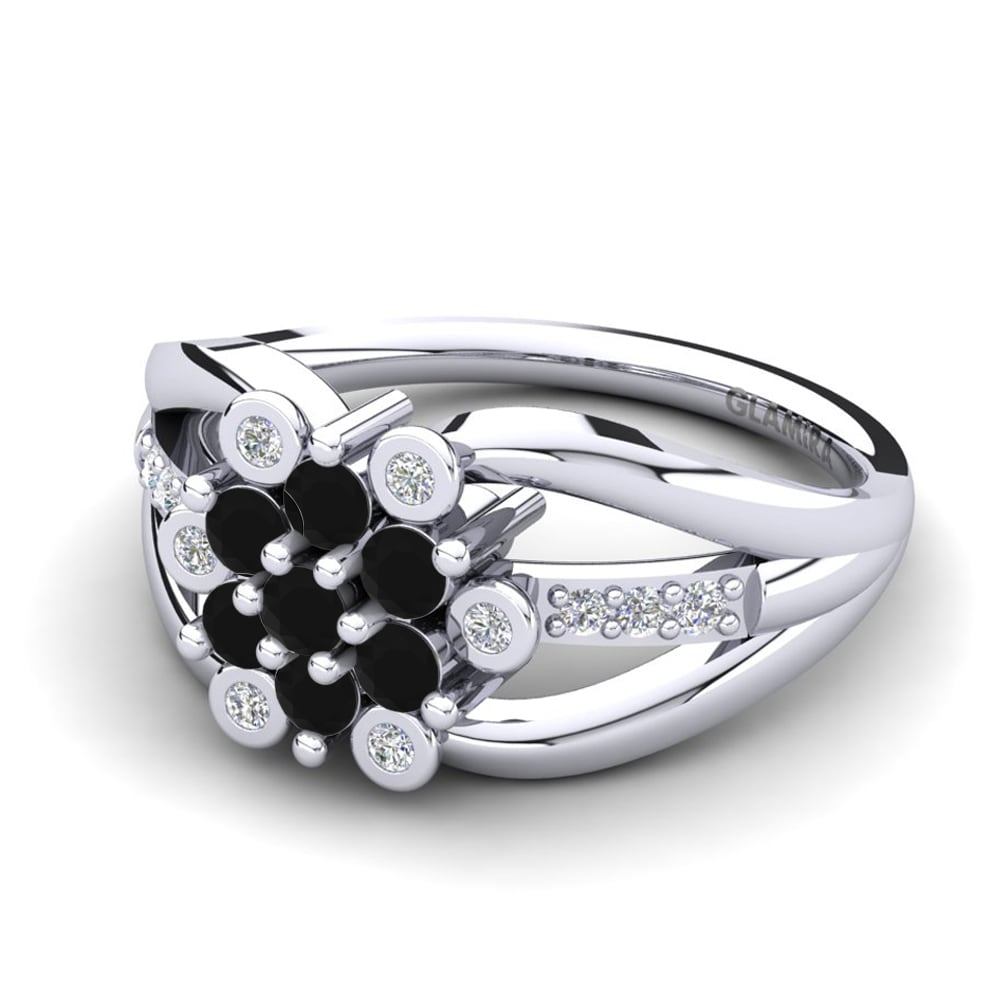 Schwarzer Diamant Ring Elsa
