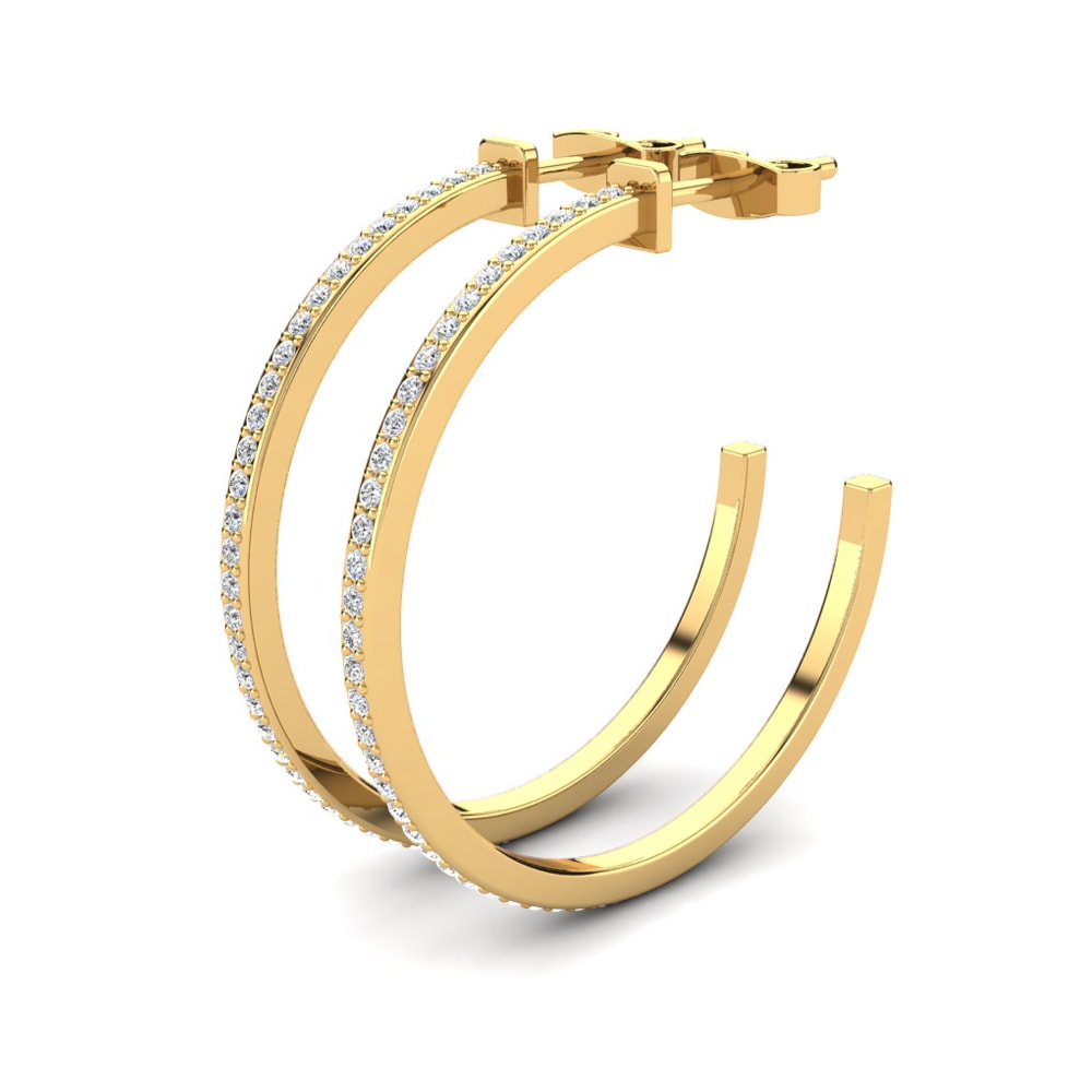 Diamant Damen ohrring Epifania 25 mm