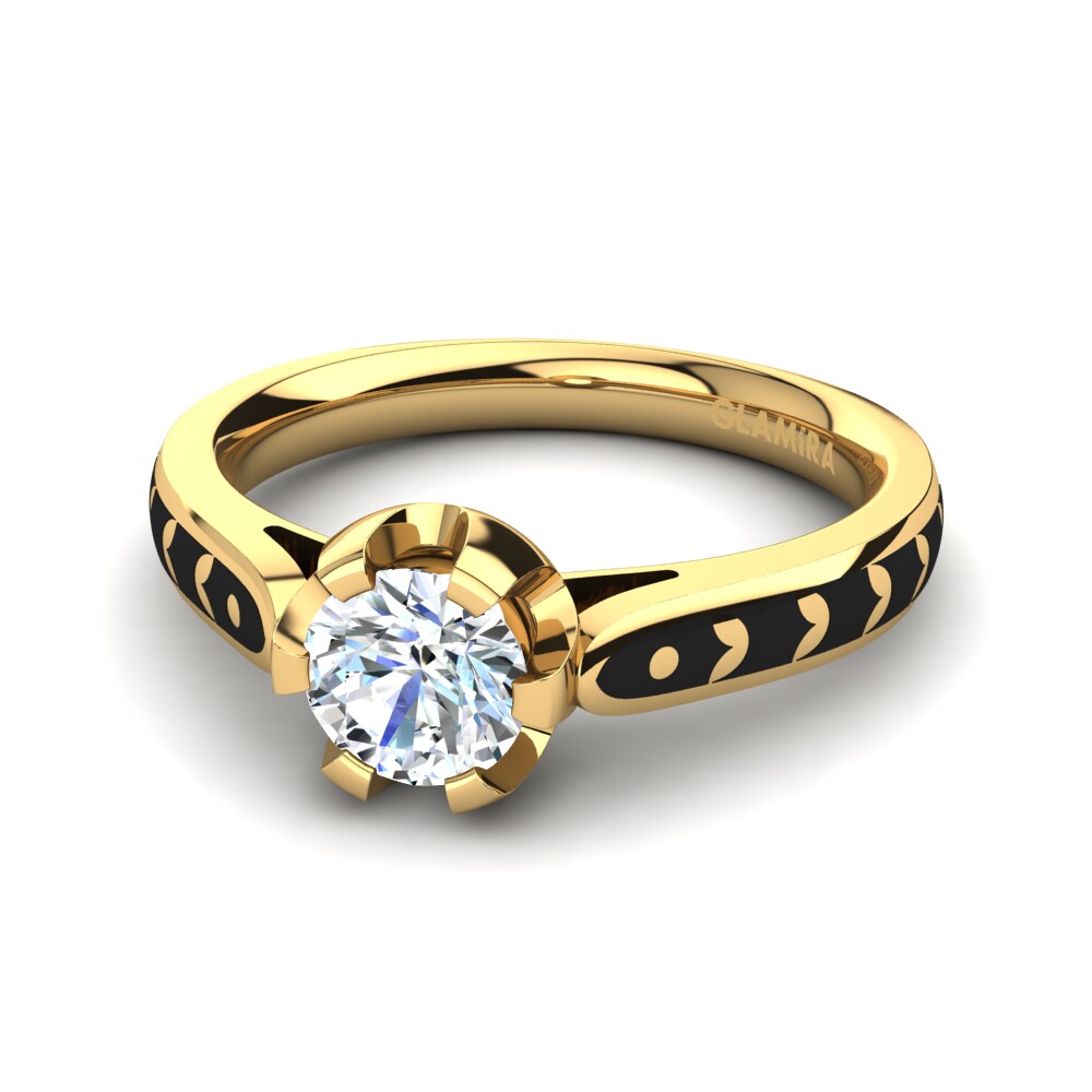 9ct Yellow Gold Engagement Ring Erminia