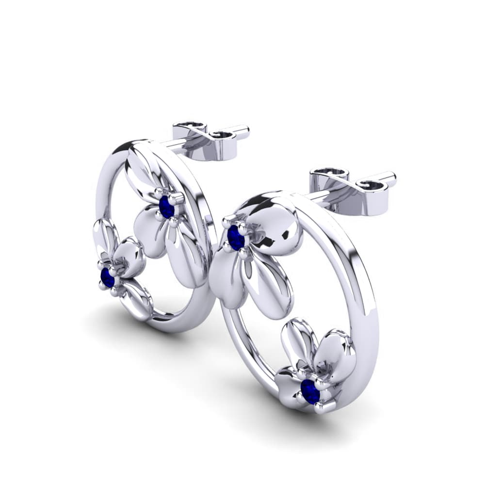 Donker Blauwe Zirkoon Dames Oorbellen Farangis