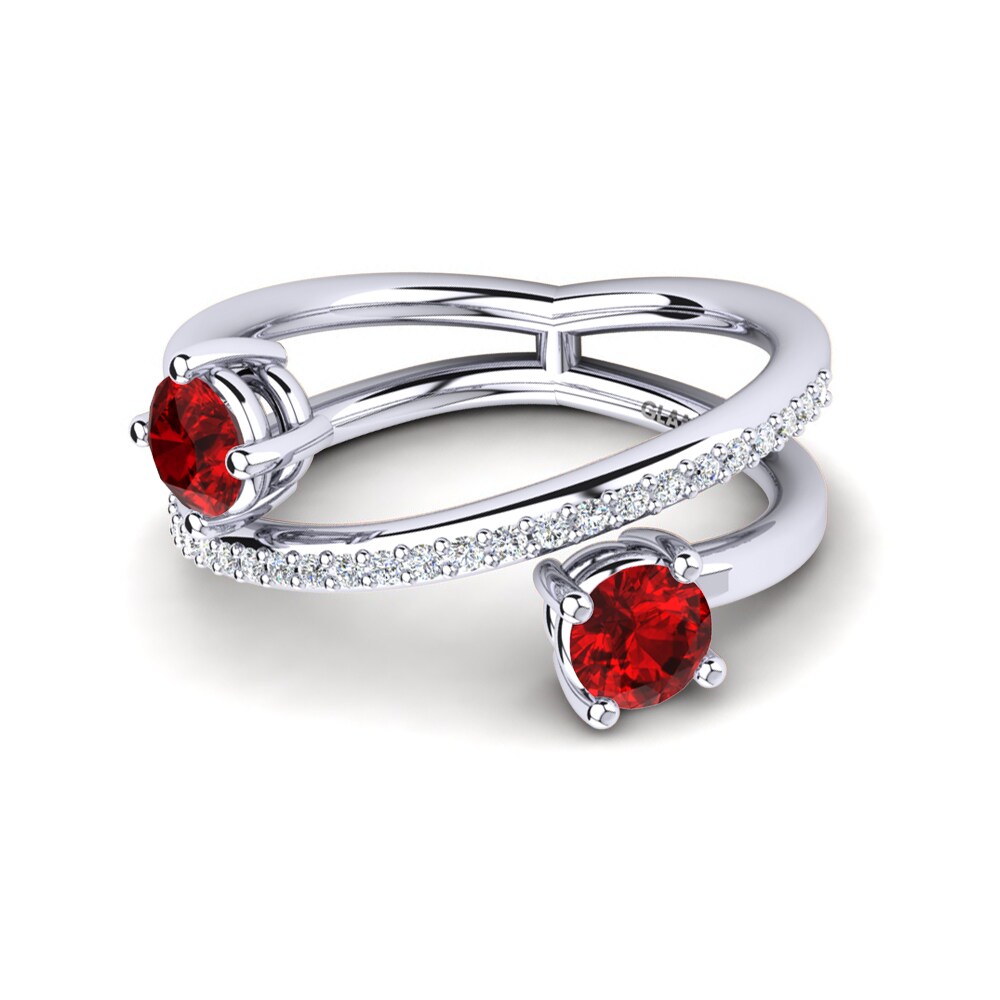 Red Zirconia Ring Florrine