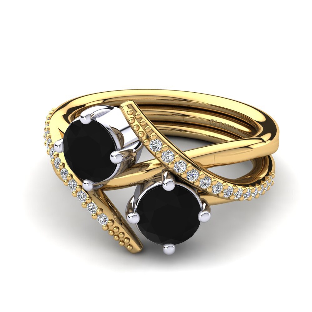 Schwarzer Diamant Ring Fredonia