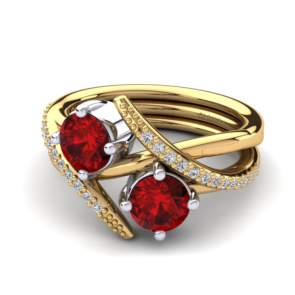 Red Zirconia Ring Fredonia