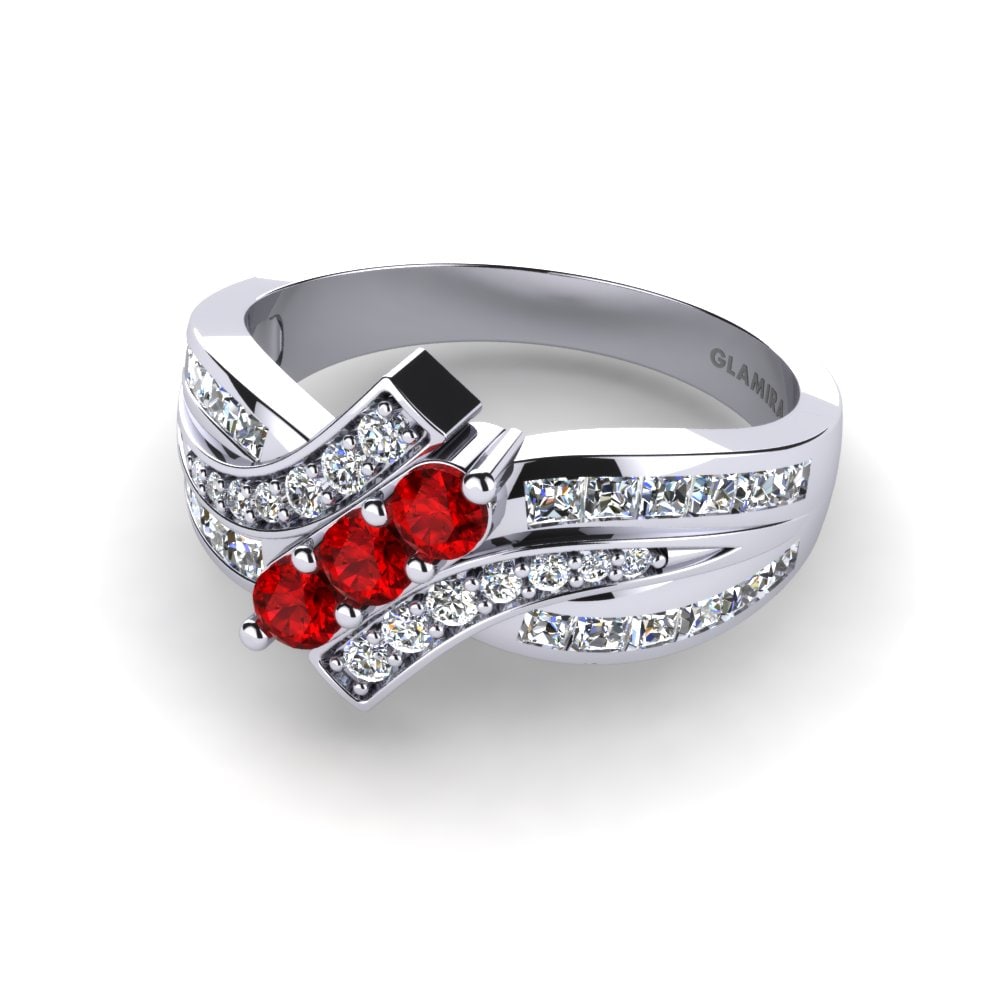 Circonita Roja Anillo Charlotte