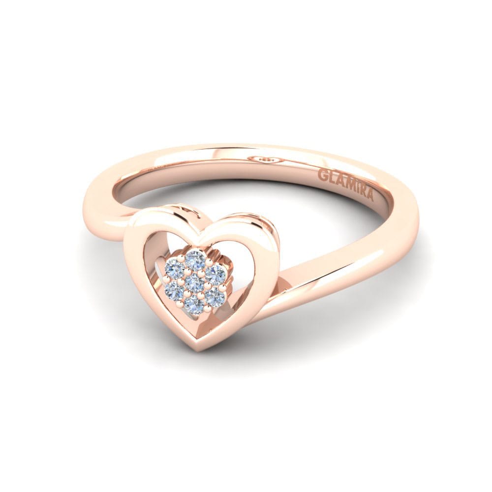 18ct Rose Gold Lab Grown Diamond Ring Lily