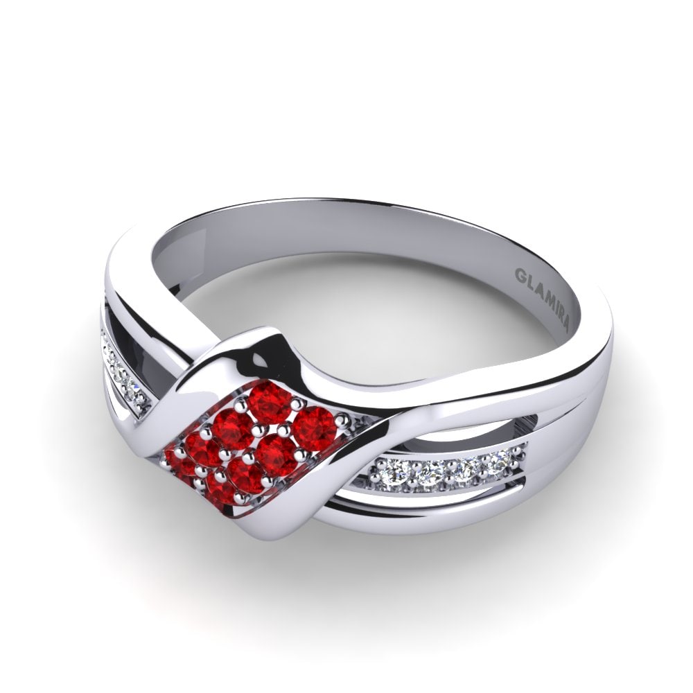 Circonita Roja Anillo Vivien