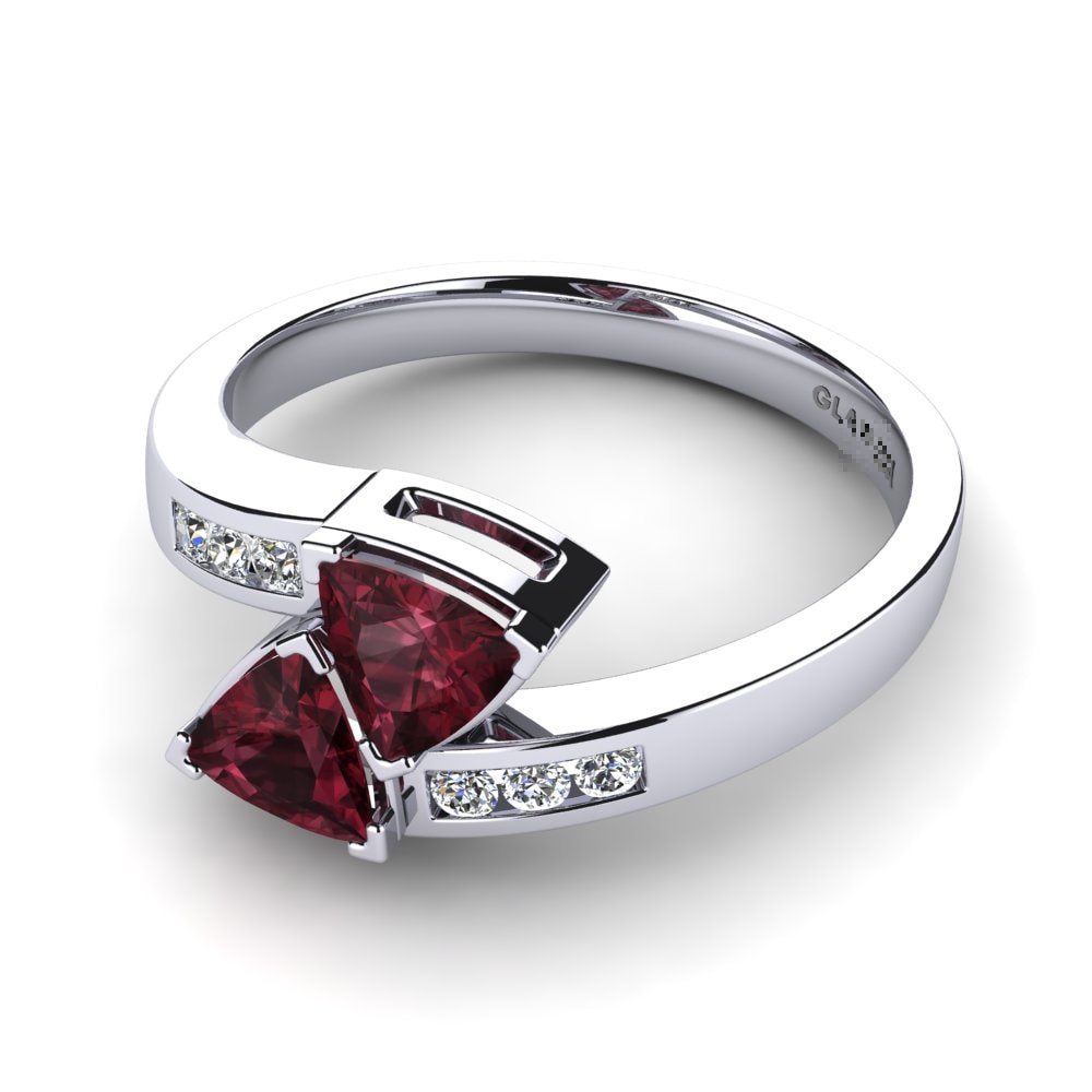 Garnet Engagement Ring Erin