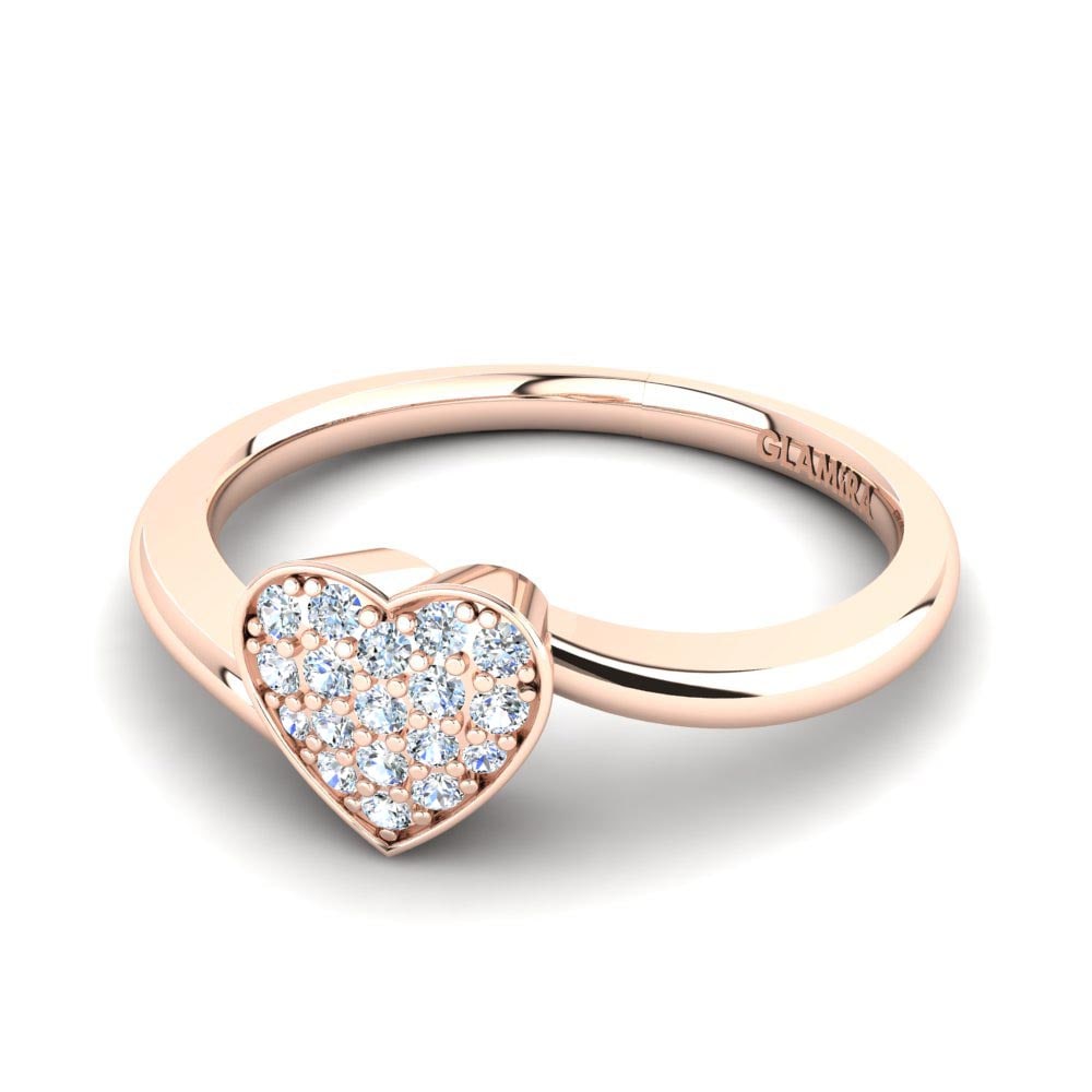 18ct Rose Gold Lab Grown Diamond Ring Zoe