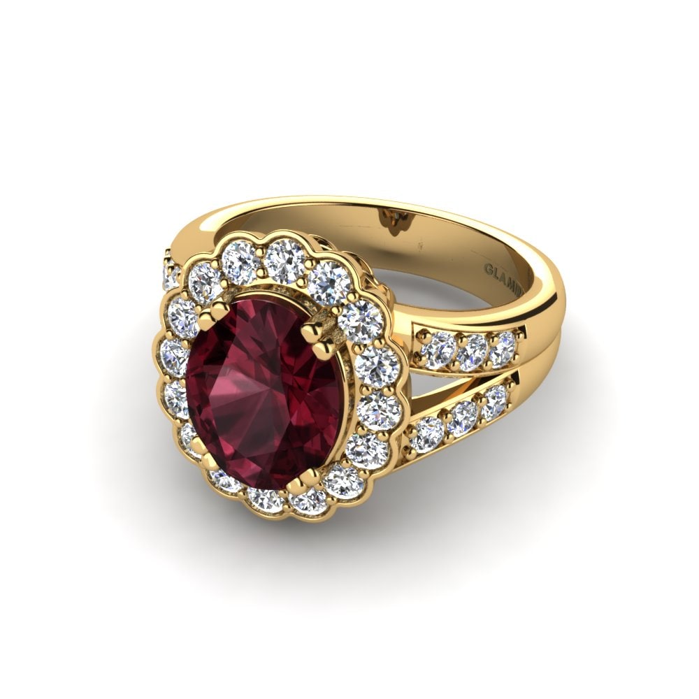 Granate Anillo de compromiso Esther