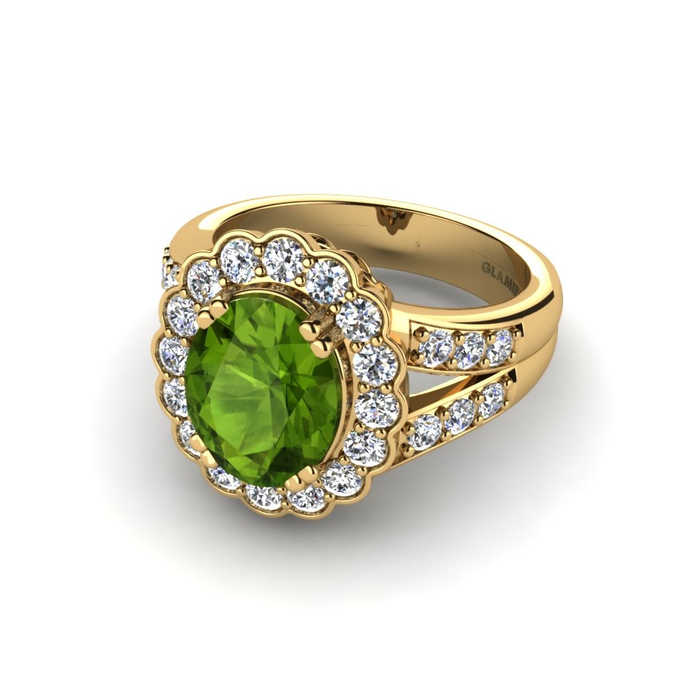 Peridoto Anillo de compromiso Esther