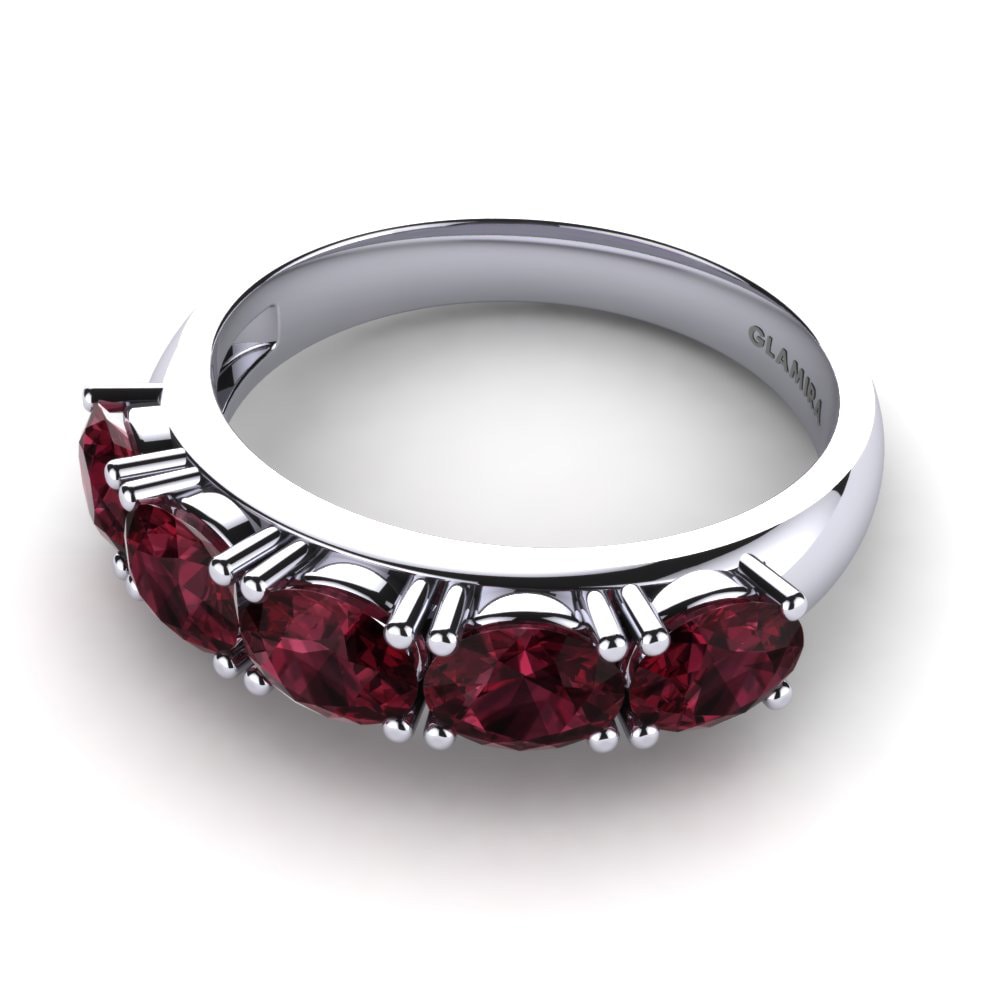 Garnet Engagement Ring Emma