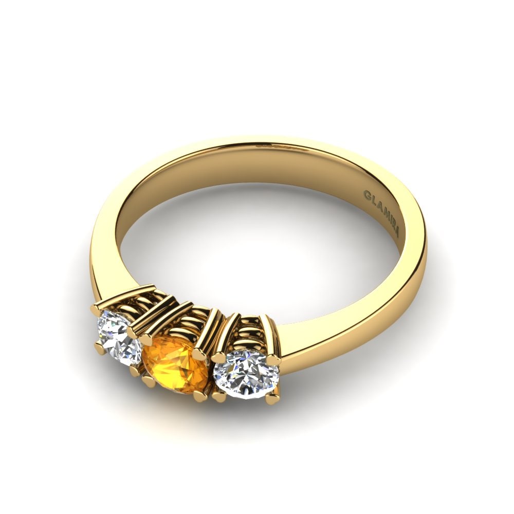 Citrine Engagement Ring Amy