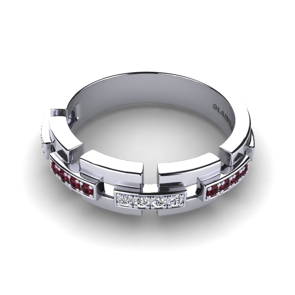 Garnet Men's Ring Hercules