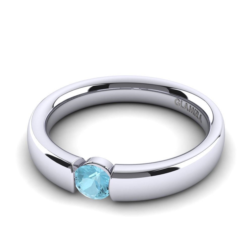 Aguamarina Anillo de compromiso Alexis