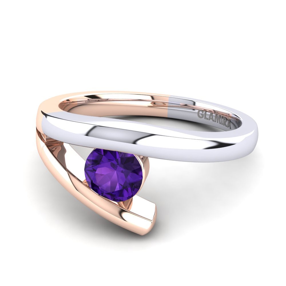 Améthyste Bague de fiançailles Clara 0.5crt