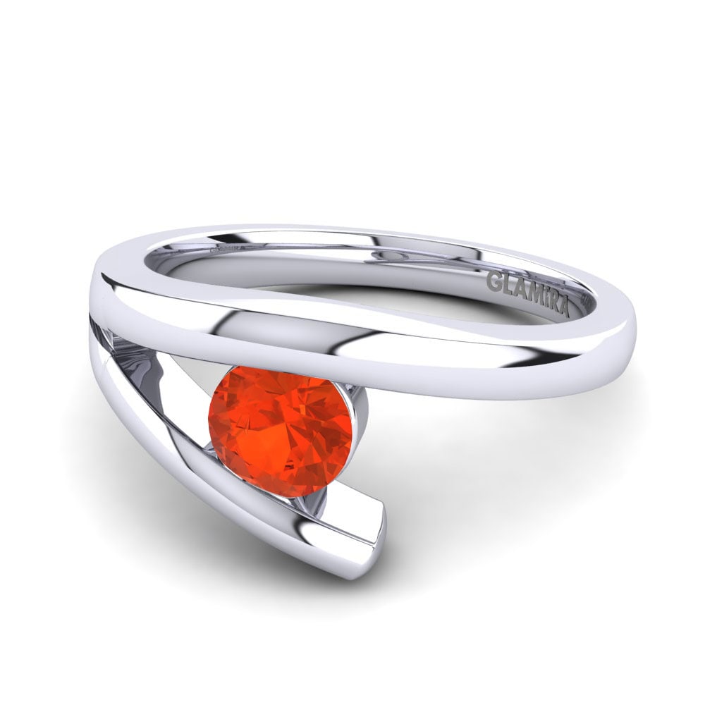 Fire-Opal Engagement Ring Clara 0.5crt