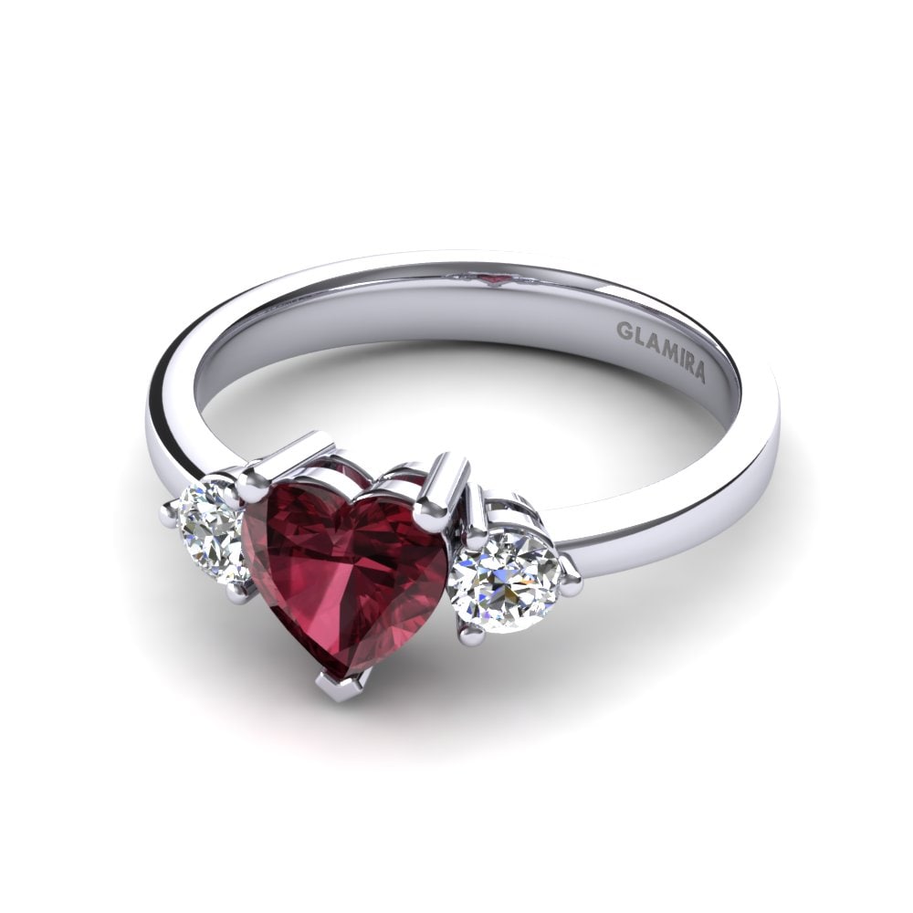 Garnet Engagement Ring Betsy