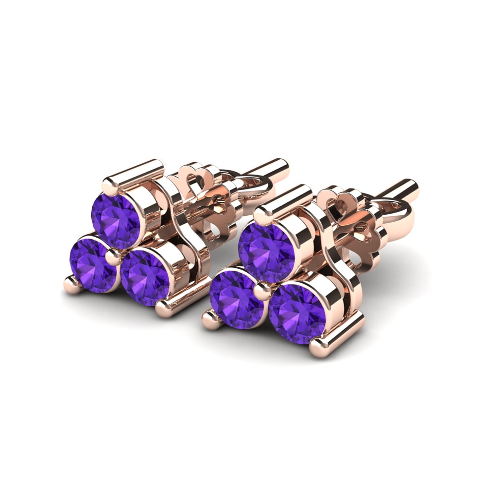 Đá Thạch Anh Tím Bông tai nữ Piedras