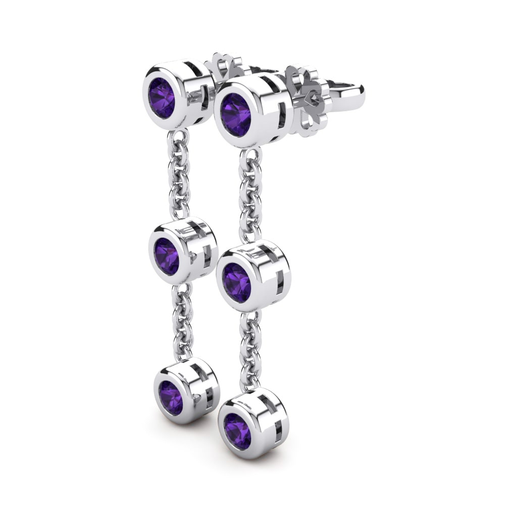 Amethyst Damen ohrring Brillar