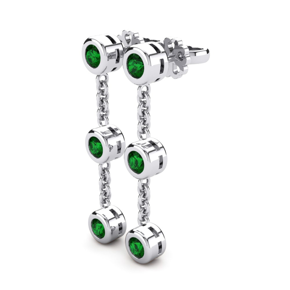 Green Zirconia Women's Earring Brillar
