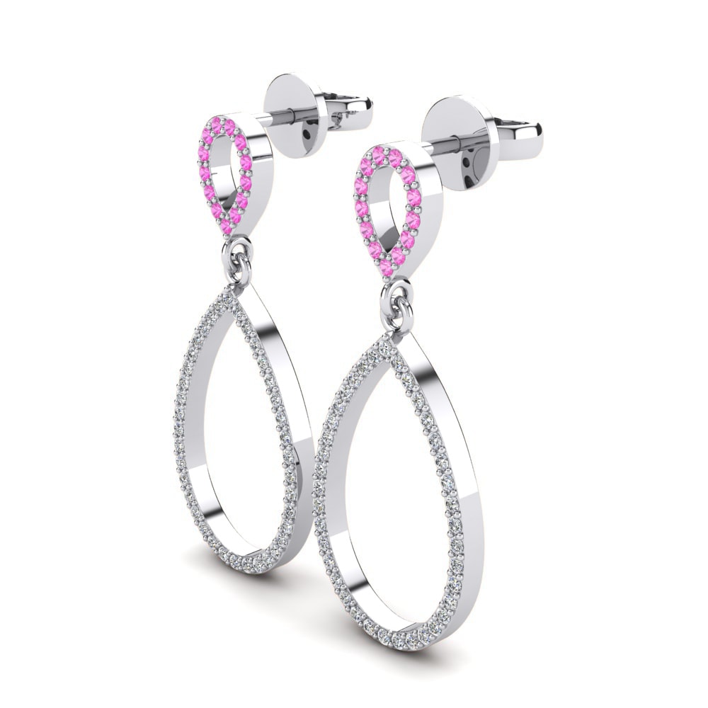 Pink Tourmaline Women's Earring Cuerda