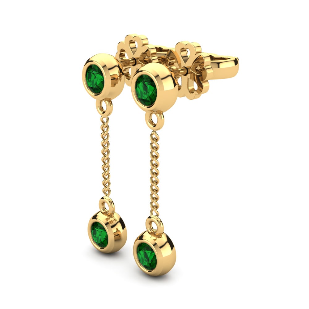 Green Zirconia Women's Earring Dashuri