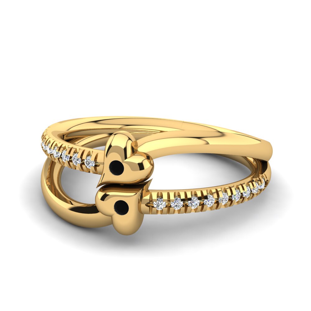 14ct Yellow Gold Black Onyx Ring Dalia