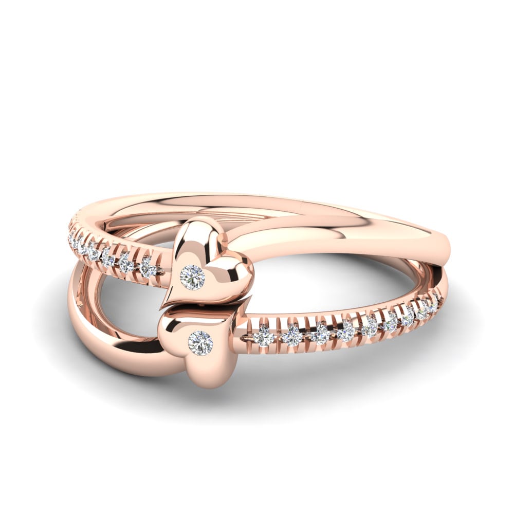 18ct Rose Gold Lab Grown Diamond Ring Dalia