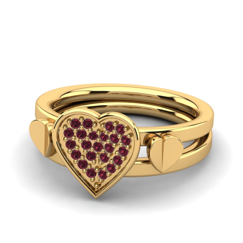 Garnet Ring Flavia