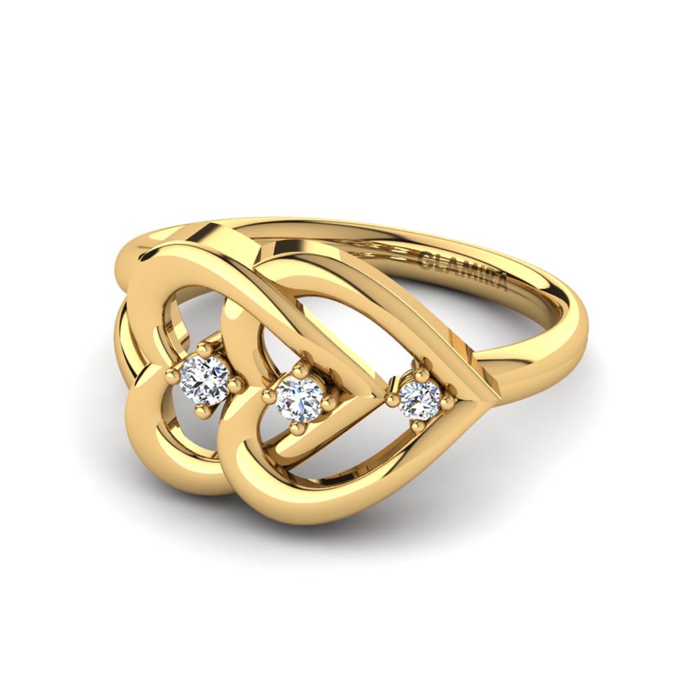 Oro Giallo 750 Anello Alda