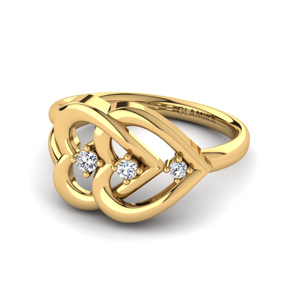 14ct Yellow Gold Lab Grown Diamond Ring Alda